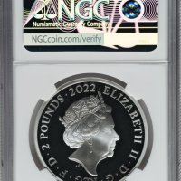 2022 Edward VII - 1oz £2 - NGC PF69 First Releases -Възпоменателна Сребърна Монета - Great Britain, снимка 2 - Нумизматика и бонистика - 43710567