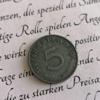 Райх монета - Германия - 5 пфенига | 1941г.; серия B, снимка 2 - Нумизматика и бонистика - 40377031