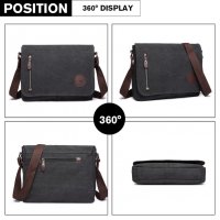 Дамска чанта / Удобна дамска чанта в ретро стил E1824-1BK, снимка 6 - Чанти - 37161086