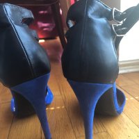 Дамски обувки New Look велур и кожа, снимка 2 - Дамски обувки на ток - 33268712