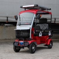 Електрическа Четириколка С СОЛАРЕН ПАНЕЛ CARGO LUX SOLAR PLUS 1500W/60V - RED, снимка 3 - Мотоциклети и мототехника - 43756345