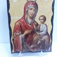 Голяма икона на Пресвета Майка Богородица Закрилница - Модел ВГ-- ръчна изработка , снимка 2 - Икони - 37640139
