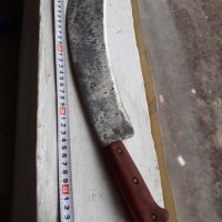 Страхотен стар голям кован нож каракулак, снимка 4 - Антикварни и старинни предмети - 39129644