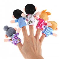 Кукли за пръсти Театър за бебе Семейство , снимка 2 - Плюшени играчки - 28188255
