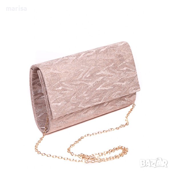 Ефектна дамска чанта розово злато, ROSE GOLD Код: 9AG-21832, снимка 1