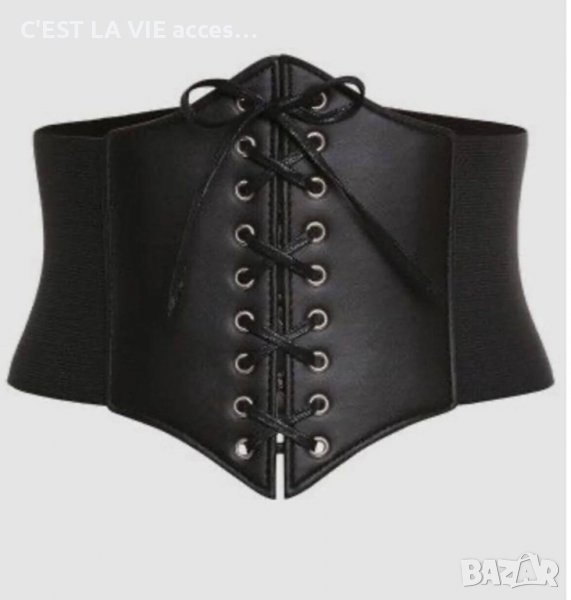 🪐BelldVino Women's black elastic corset thick belt🪐, снимка 1