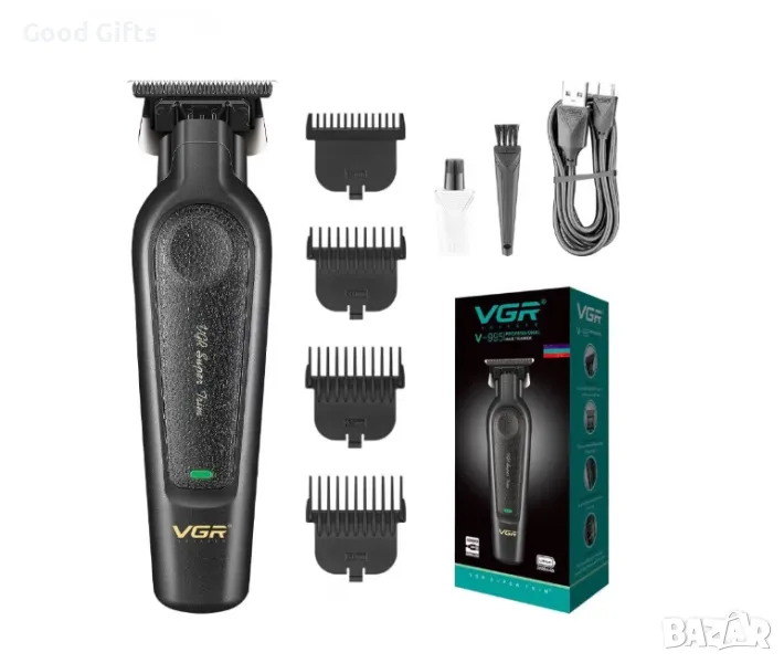 VGR V-995 – Тример за коса и брада с LED дисплей и 300 минути работа, снимка 1