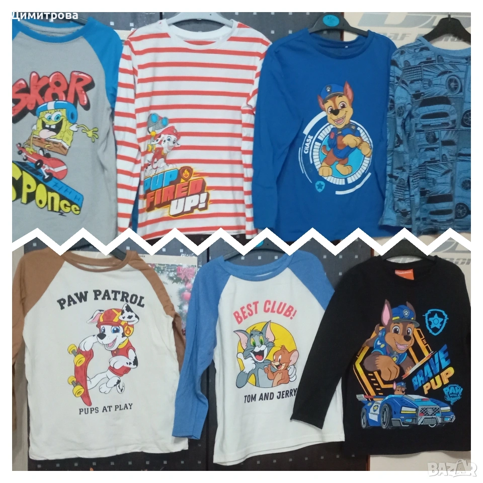 лот тънки блузки размер 122см, снимка 1