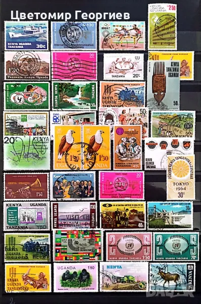 Кения Уганда 80 бр.марки.  К.1, снимка 1