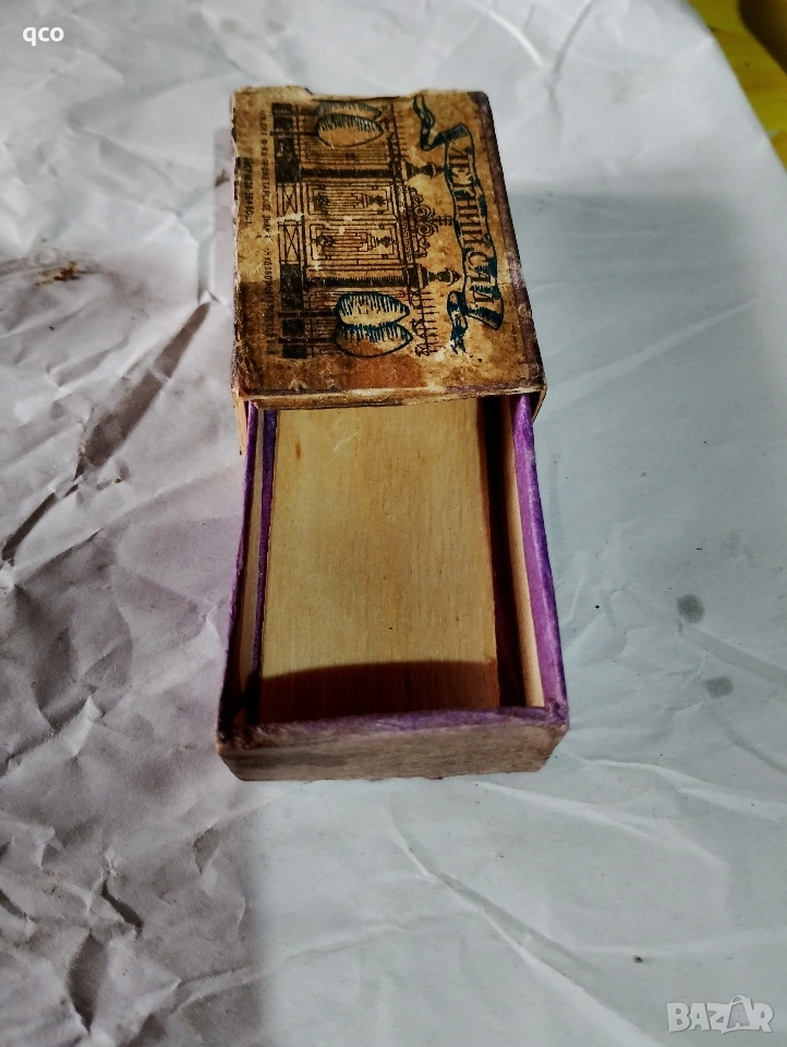 Стара кибритена кутия , снимка 1
