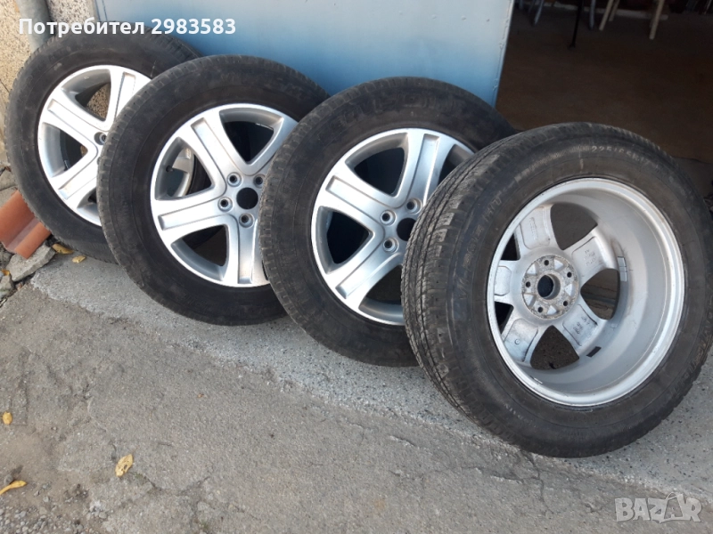 4 бр. 17 цолови алуминиеви джанти SUZUKI 17x6 ½ J    със всесезонни гуми ECOVISION 225/65R17 M+S, снимка 1