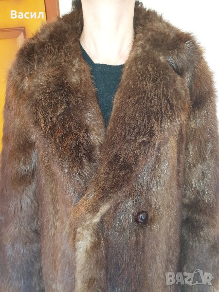 Дълго кожено палто, снимка 1