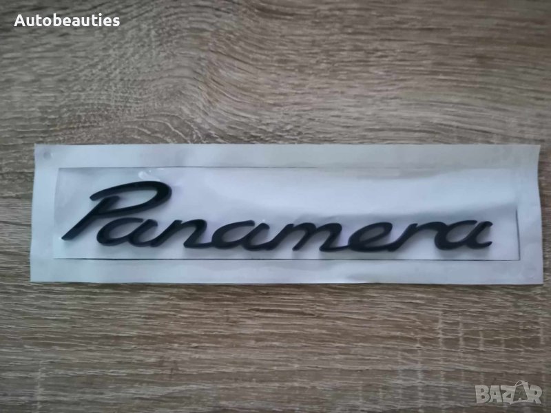 Порше Porsche Panamera черен надпис емблема, снимка 1