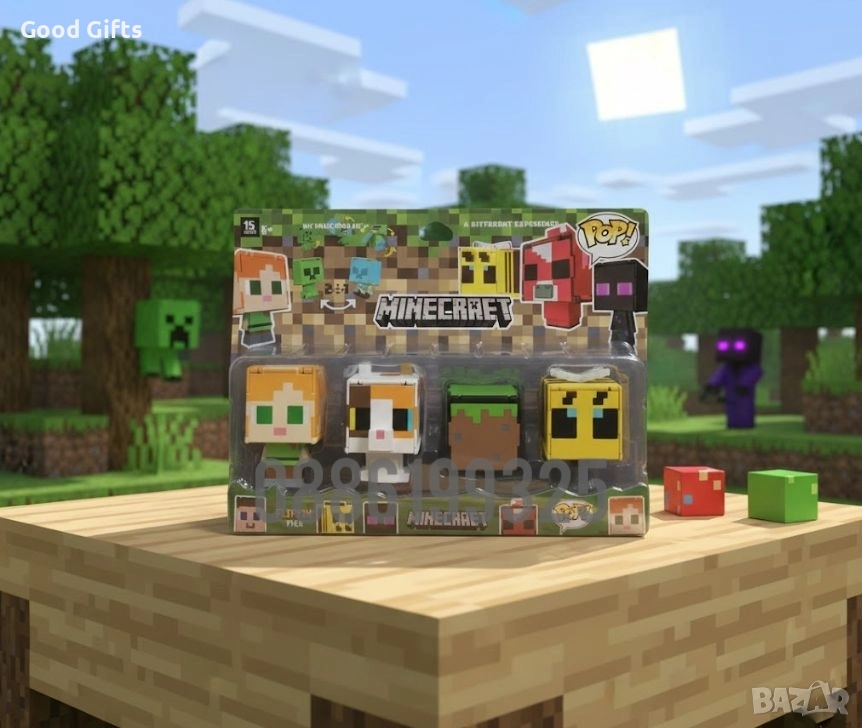 Голям комплект фигурки Майнкрафт трансформиращи се, снимка 1
