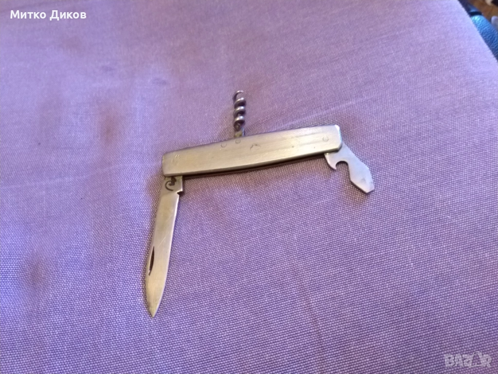 Сърп и чук джобно ножче от соца 80мм на 60мм острие, снимка 1