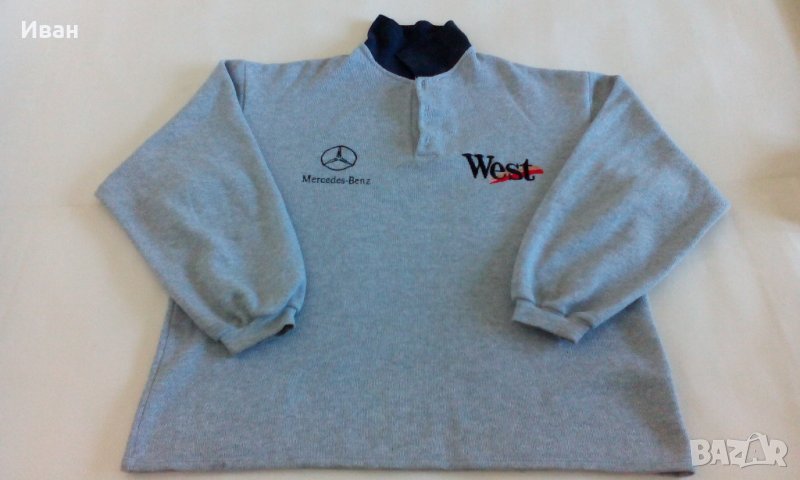 Мъжка блуза Mercedes-Benz, West и Mclaren, сива, размер XL - само по телефон!, снимка 1