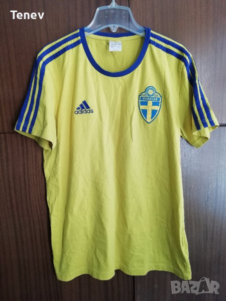 Sweden Adidas Швеция Адидас оригинална памучна тениска размер М, снимка 1