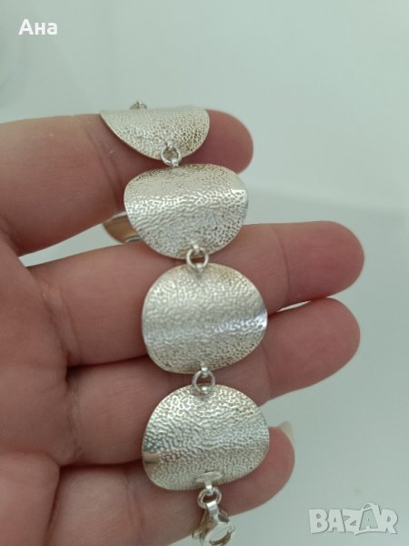 Продадена Красива сребърна маркирана гривна Буква А, снимка 1