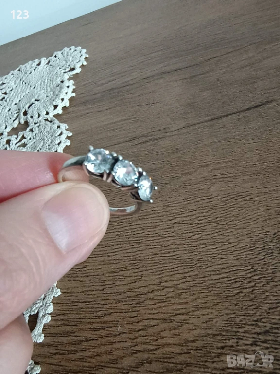 Сребърен пръстен 53 размер, снимка 1