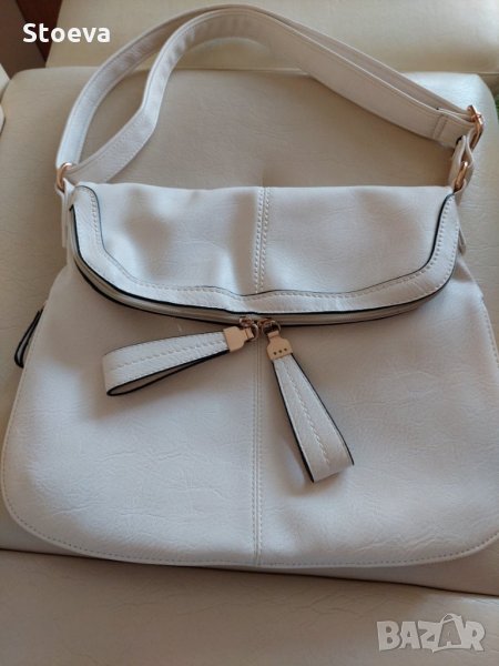 Дамска чанта екрю , слонова кост , светло бежова, снимка 1