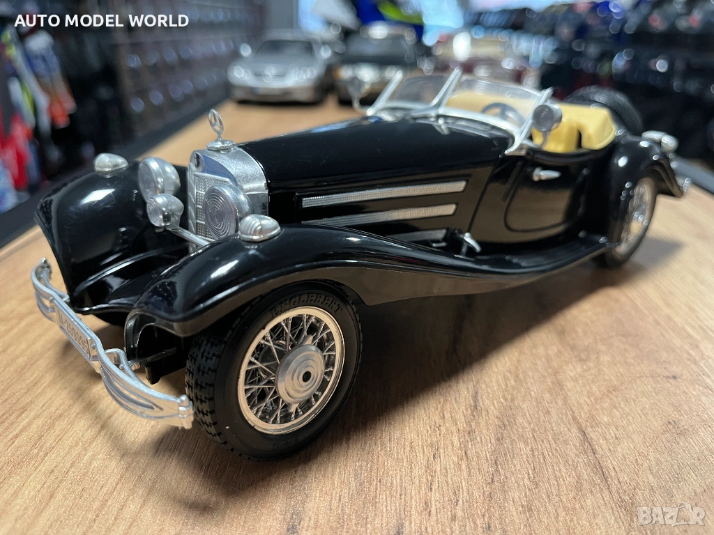 BBURAGO метална колекционерски модел MERCEDES BENZ 500K 1936 г. 1:18, снимка 1