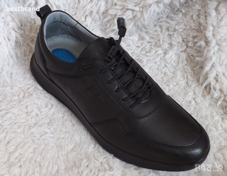 Обувки, черни, естествена кожа, код 597/ББ1/75, снимка 1