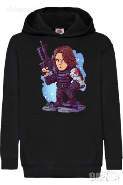 Детски Суитчър/Суитшърт Marvel Winter Soldier,Игра,Подарък,Изненада,Забавление,Рожден Ден, снимка 1
