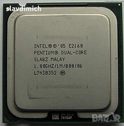 Процесор Intel® Pentium Processor E2160 1M Cache, 1.80 GHz, 800 MH сокет 775, снимка 1