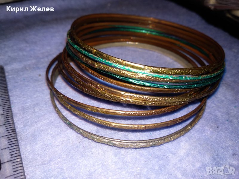 КОМПЛЕКТ ОРНАМЕНТИРАНИ СТОМАНЕНИ КЛАСИЧЕСКИ РЕТРО СТИЛ ГРИВНИЧКИ 37494, снимка 1