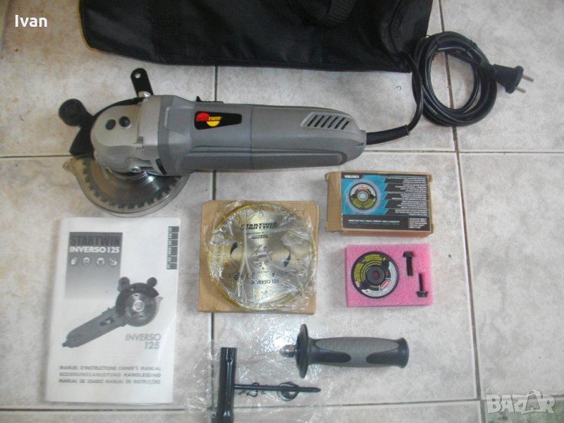 Нова Отрезна Машина с 2 Диска-Двоен Ножов Трион-Пълен Комплект-Startwin Inverso 125, снимка 1