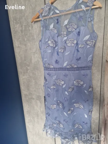 Прекрасна рокля в син цвят, размер M, снимка 1