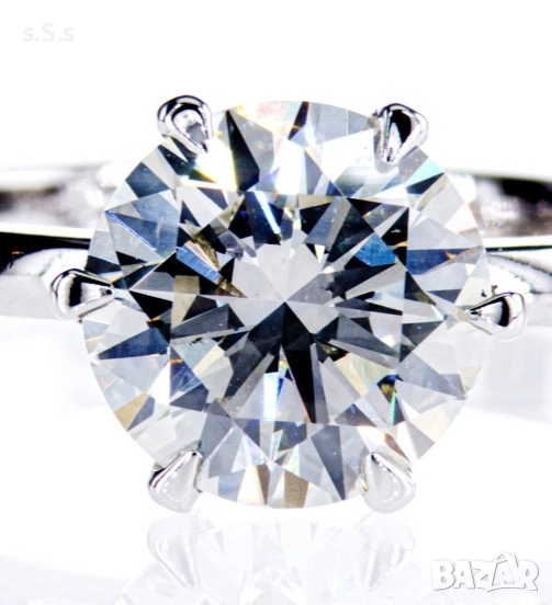 Дамски пръстен с огромен 💯 % ЕСТЕСТВЕН диамант 2,01 карата.СЕРТИФИКАТ , снимка 1