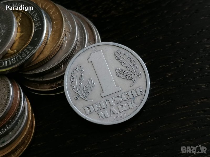 Монета - Германия - 1 марка | 1956г.; серия А, снимка 1