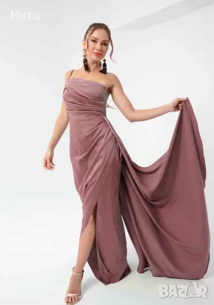 Сатенена рокля , снимка 1