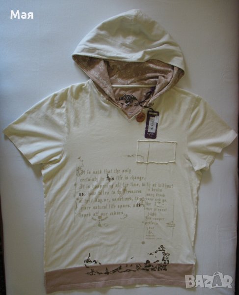 Нов Т-шърт с качулка - с етикета си е, снимка 1