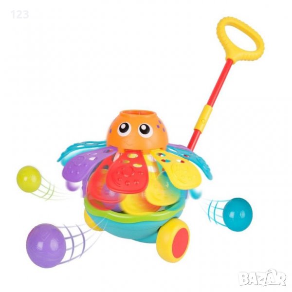 Playgro Активна играчка за бутане с топчета ОКТОПОД JERRY'S CLASS, снимка 1