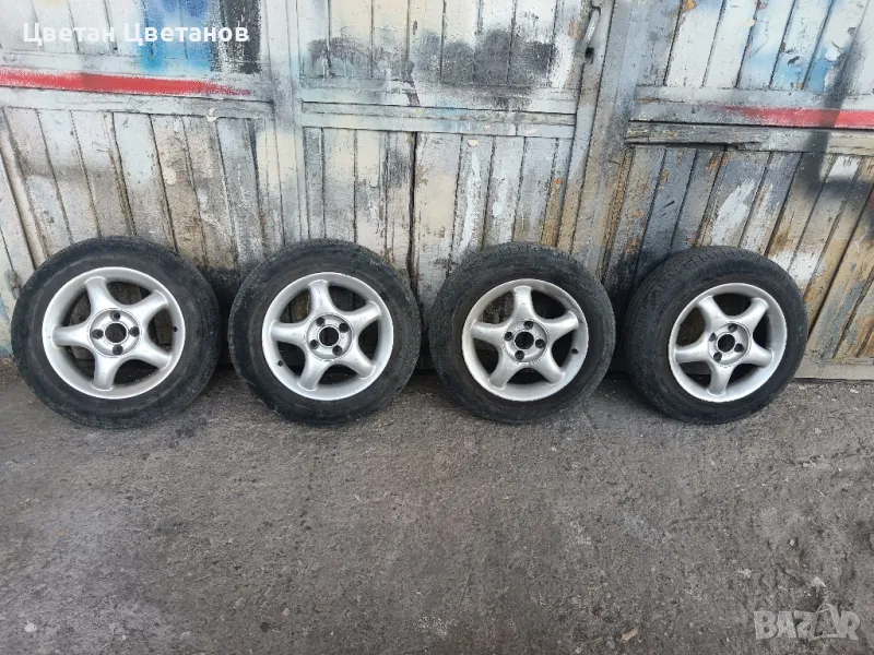 Джанти 14 цола 4 x 100 с летни гуми GT radial 165/70 /14, снимка 1