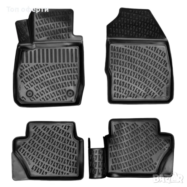Гумени стелки RizLine съвместими с Ford Fiesta 2008-2019, снимка 1
