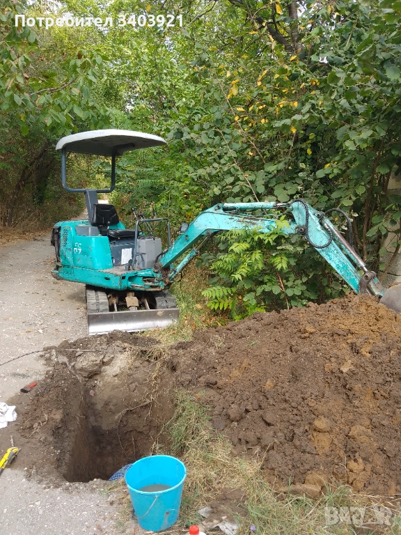 Продавам мини багер и сомосвал, снимка 1