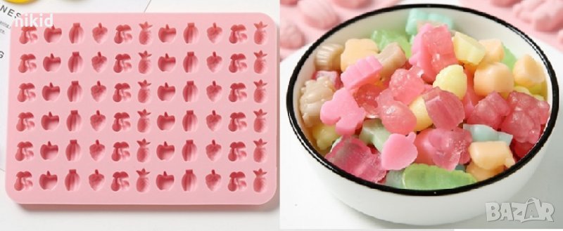 дребни плодове силиконов молд за желирани бонбони шоколад лед фондан, снимка 1