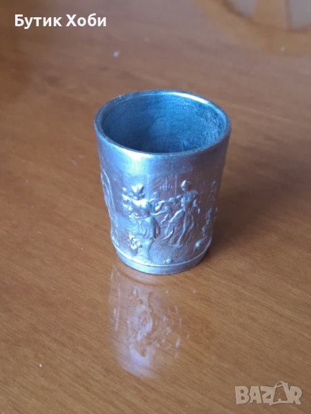 Малка чаша- шот от калай , снимка 1