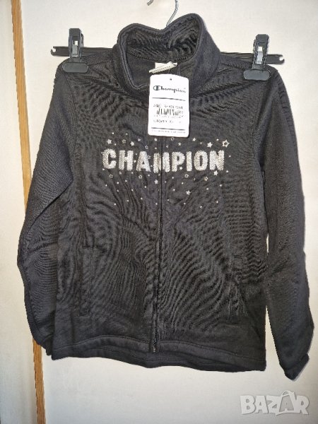Champion 9-10г 140см Спортен комплект горница и долница черни памук , снимка 1