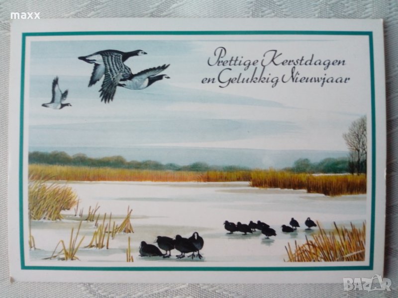Картичка зима Presttige Kerstdagen en Gelukkig Nieuwajaar 27, снимка 1