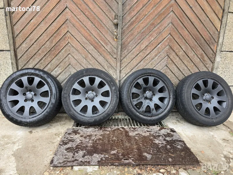 4бр. алуминиеви джанти 16 цола, 5х112 за Ауди с гуми., снимка 1