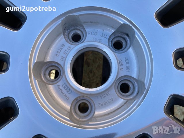 19 джанта 5х112 Audi A8 S8 4E 8,5J et45 4E0601025N Оригинал Единичка, снимка 11 - Гуми и джанти - 43856774