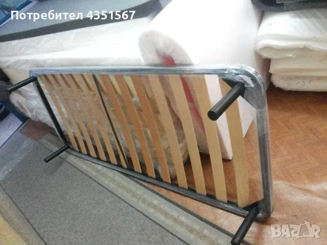 Подматрачни рамки метални с шперплатови ламели , снимка 3 - Спални и легла - 48608373