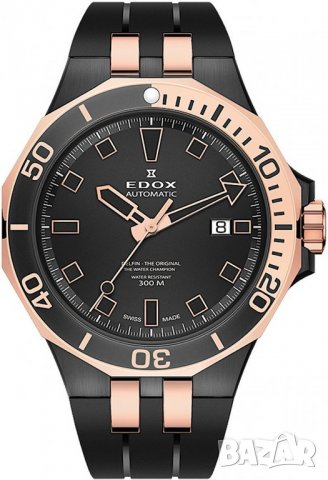 Швейцарски механичен мъжки часовник EDOX Delfin -18%, снимка 4 - Мъжки - 39720667