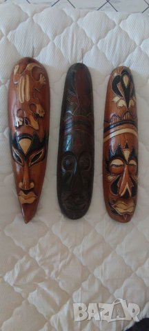 Голями дървени маски. , снимка 1 - Антикварни и старинни предмети - 37093386