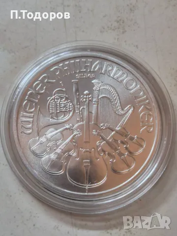 Сребро 1 oz Виенкса филхармония 2025, снимка 3 - Нумизматика и бонистика - 48699429