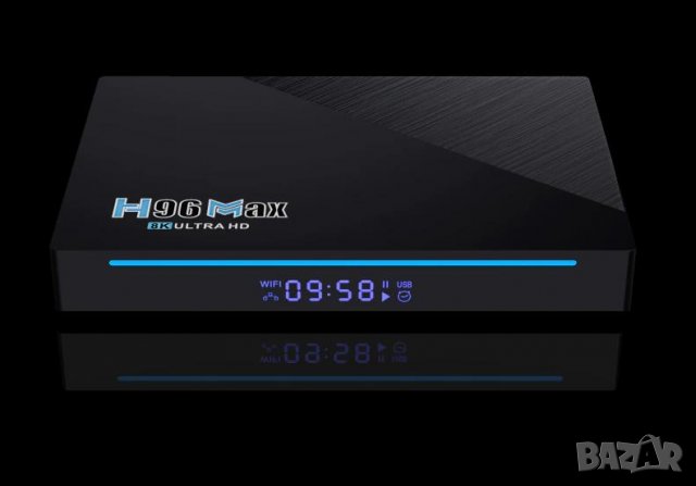 H96MAX UltraHD 3D 8K@24fps 4K@60fps H.265 Mali-G52-2EE 64bit RK3566 4GBRAM Android11 HDR10 HLG TVBox, снимка 6 - Плейъри, домашно кино, прожектори - 35278375